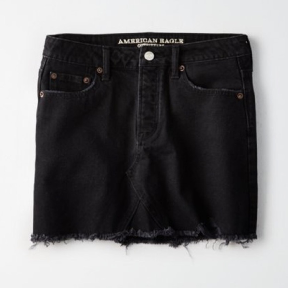 American Eagle - High Waisted Festival Denim Skirt